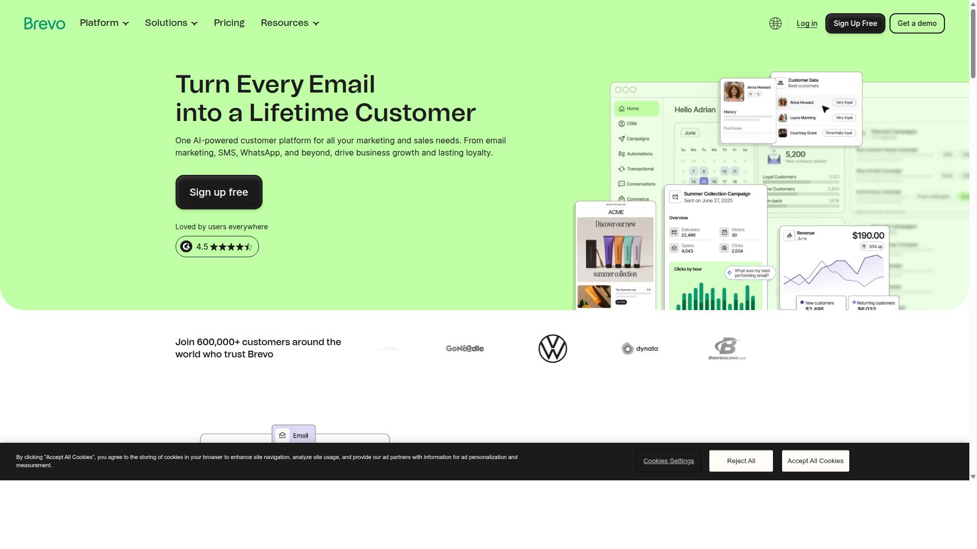 Brevo website